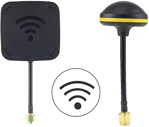 RC FPV Receiver 5.8G 14DBI High Gain Flat Panel & Mushroom FPV Antenna for EV800D FPV Goggles Receiv