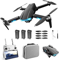 drone with camera Gifts For Children'S Day/Mother Love, Gps Smart Return drone with camera For Adults/Kids, Aerial Photography drone with camera With Dual 6K Hd Cameras, Three Batteries