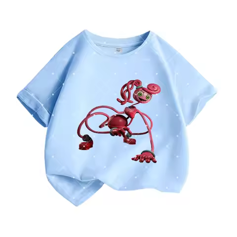 Cute Poppy Playtime Style Kids T-Shirt with Adorable Robot Design, Perfect for Zara Kids Lovers