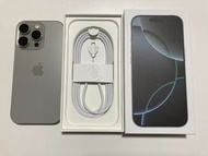 iPhone 16 pro max 256gb 港行電池99% 外觀全新 Nature 蘋果保養至26年12月7日 what app 6497 6645