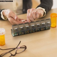 ONLYGOODS1 Pill Box Travel Weekly Pill Organizer Medicine Box Daily Vitamin  Medicine Organizer