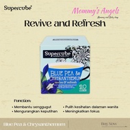 Supercube Bluepea and Chrysanthemum