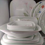 Corelle 21pcs Square Dinner Set Lilyville