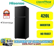 Hisense 420L Inverter Refridgerator RT439N4ABN1 FRIDGE , PETI SEJUK