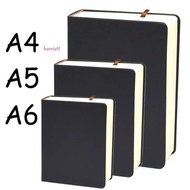 HARRIETT Sketchbook, Blank Inner Pages 330 Sheets Writing Blank Notepad, Business Notebook PU Leathe