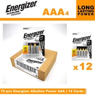 1 Box Energizer AAA Alkaline Power (48pcs) (3A) ×4 Battery