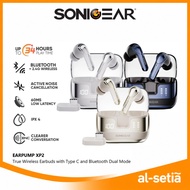 SONICGEAR Earpump XP2 ANC TWS Wireless Earbuds Bluetooth 5.4 Active Noise Cancellation ENC 32H Playt