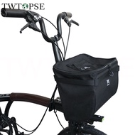 TWTOPSE 15L MINI 21L Bicycle Basket For Brompton Folding Bike Fit 3SXITY PIKES 3 Holes Dahon Tern Fn