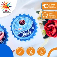 9-15 Buzzgell Sticker Vinyl Packaging Label Food Sticker Waterproof Frozen Food Free Brand Design