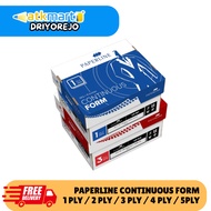 PAPERLINE CONTINUOUS FORM NCR HVS/ 9.5 X 11 1 2/ 3/ 4/ 5 PLY/ (FULL 2 BAGI/) REPORT PAPER
