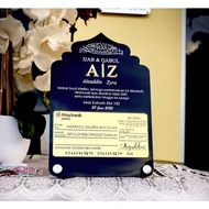 Mahar display, Mahar plate, plate hantaran, kombo, Plat ijab qabul , Plat pertunangan, plat hari lah