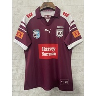 High Quality 2025 Maroons Home Away Rugby Jerseys Men Short Sleeve Rugby Football Shirt