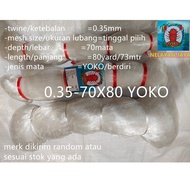String net bird net or fishing net 035 70/80 yoko hole size just choose Jaring Ikan Jala Ikan Bubu I
