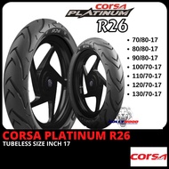 TAYAR CORSA R26 PLATINUM TYRE LC135 LAGENDA FZ150 Y15 Y16 RS150 RSX EX5 KRISS EGO AVANTIZ VARIO NVX