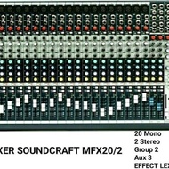 terlaris Mixer Audio Soundcraft MFX20/2 TERBAIK