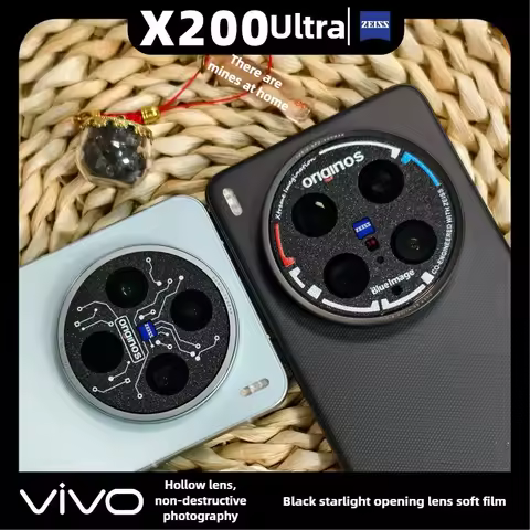 Lens Film For VIVO X200 Ultra 3PCS Printed Matte Perforated Camera Film For VIVO X200Ultra Soft Stic