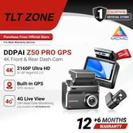 [GPS VERSION] DDPAI Z50 Pro 4K GPS Front & Rear Super Capacitor Dash Cam with 4G Connectivity & ADAS