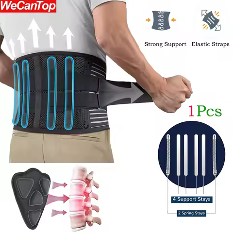 1Pcs Back Brace for Lower Back Pain - Back Support Belt for Women Men,Breathable Lower Back Brace wi