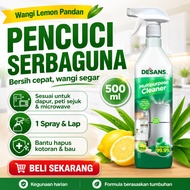 DESANS Multipurpose Cleaner Spray 500ml | Pencuci Peti Sejuk & Dapur | Hilang Bau Busuk Ikan Daging