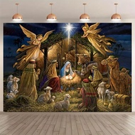 Background Christmas banner 70.8x43.3inch Cultural Banner traditional large size Holiday Decoration 
