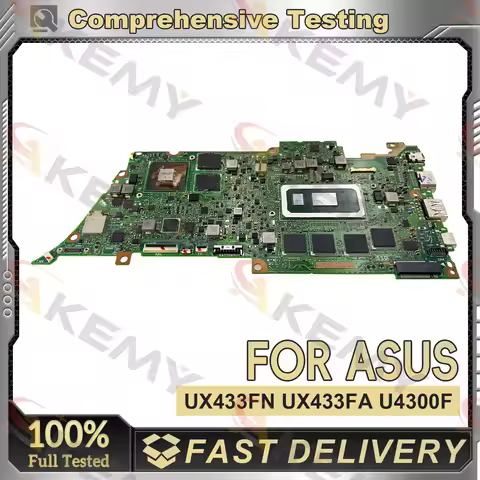 UX433FN Laptop Motherboard For ASUS ZenBook UX433F U4300F UX433FN Notebook Mainboard With I3 I5 I7 C