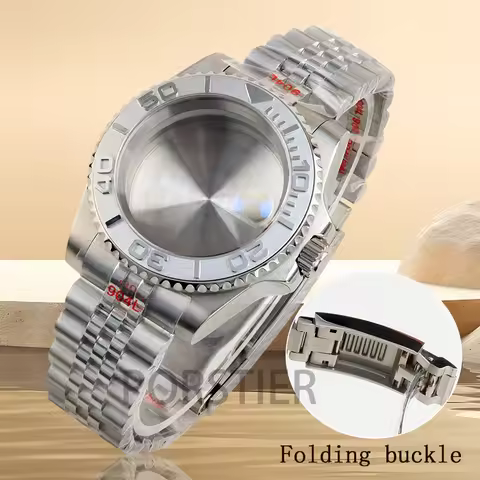 40mm Gray/Black Ceramic Bezel NH35 Case for Seiko NH34 NH35 NH36 movement Yacht-master Watch Case Sa