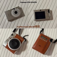自用相機閒置出租 Canon IXUS 70 & Fujifilm Instax Mini 90