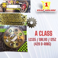 SPROCKET SET HOYO (428) A-CLASS YM183 LC135 LC V1-V8 SRL110 LAGENDA110 Z-ZR 125Z Y100 Y110 RXZ 135sp