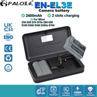 Palo EN-EL3E Camera Battery LCD Charger For Nikon D30 D50 D70 D70s D80 D90 D100 D200 D300 D700