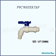 1/2" (15MM) PVC BIB TAP WATER HOSE TAP CONNECTOR KEPALA PAIP AIR PLASTIC