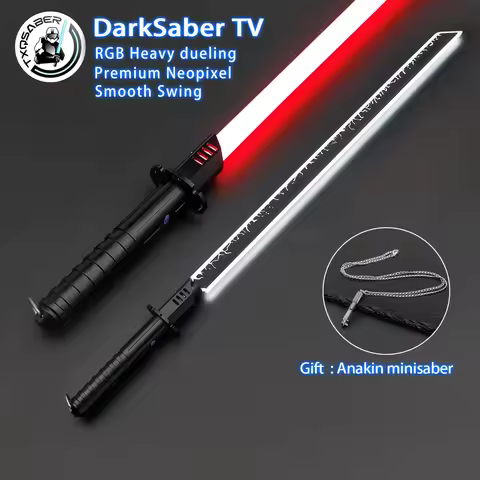 TXQSABER DarkSaber TV Neo Pixel Proffie Lightsaber Force Heavy Dueling Light SaberCosplay Toys Smoot