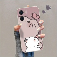 TEMU For Oppo A15 A15s A16 A17 A38 A57 A57s A58 A74 A78a78 A79 5g Cream Super Cute - O60325