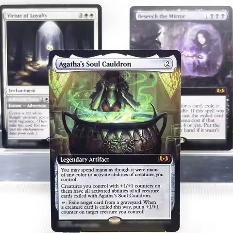 WOE WOC MAT MUL HOLO4-Ⅰ02 Tcg proxy magical cards Agatha's Soul Cauldron Beseech the Virtue of Loyal