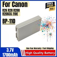 BP-110 Battery 3.7V 1700mAh Rechargeable Batteries and Charger for Canon R26 R28 R200 R206CG-110E Ca