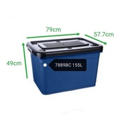 READY STOCK  Century Storage Box W/Wheel /Box Plastik/Box Baju 7889BC, 7990BC, 7999BC, 7998BC, 7997B