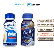 Ensure Abbott liquid milk (Original/Gold) Vanilla flavor - 237ml bottle - Full nutrition