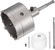 HARFINGTON Concrete Hole Saw 95mm / 3.74" Dia Carbide Tip Cutter Round Shank for Concrete Cement Bri
