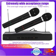 Professional Karaoke Wireless Microphone System KTV Dual Handheld 2 x Mikrofon