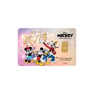 Aurora Italia Disney Mickey &amp; Friends Collection - Happy New Year 2023 Gold Bar 0.5g 24K Gold Bar For Gift &amp; Investment