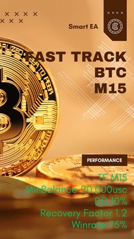 โปรแกรมระบบเทรดอัตโนมัติ Fast track BTC MT5 TFM15