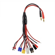 SIM&NAT RC Lipo Battery Charger Adapter Connector Splitter Cable, 8 in 1 Octopus Convert Wire to 4.0