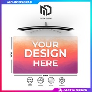 MD Custom Mousepad | DIY 60x35cm | 70x30cm | Custom Printed Large Extended Mousepad Gaming Deskmat