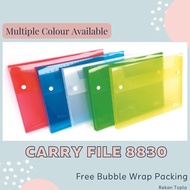 Carry File 8830 Document Folder/ Transparent File Folder/ Office Folder/ Instant Plastic Folder/