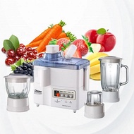 Desini Regina Stainless Steel Plastic Glasss MULTI FUNCTION 4 IN 1 Juicer&Blneder&Grinder