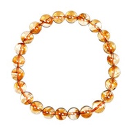 【正佳珠寶】 黃水晶 高品金字塔 7.4-7.8mm 黃水晶手珠