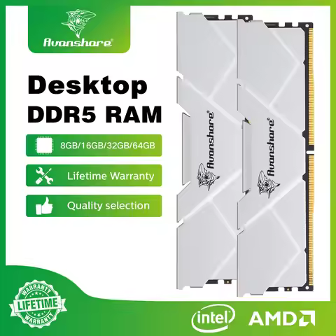 2026 New Avanshare Memory Ram DDR4 DDR5 8GB 16GB 32GB 3200MHz 5600MHz 6400MHz For Desktop Computer H