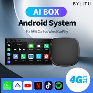 CarPlay Android Mini Ai Box Android9 Wired To Wireless Qualcomm8-core 4G+64G Plug and Play For Volvo Ford Benz VW Audi