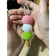 ️️Dango crochet keychain Dango