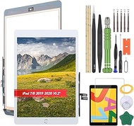YHX-US Front Glass Repair Kit for iPad 7th Gen/iPad 8th Gen 10.2'' A2197 A2200 A2198 A2428 A2429 A22