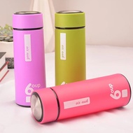 6OUP Cup Leakproof Water Bottle Creative Tumbler Color Cup Hot and Cold Double Layer Water Glass